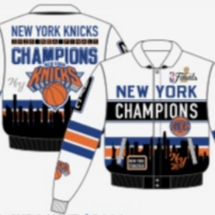 New York Knicks Champions Varsity Jacket(KNI-003-CHP6-WHT)