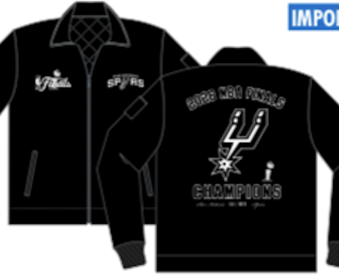 San Antonio Spurs Champions Varsity Jacket(SPU-313-CHP6-BLK)