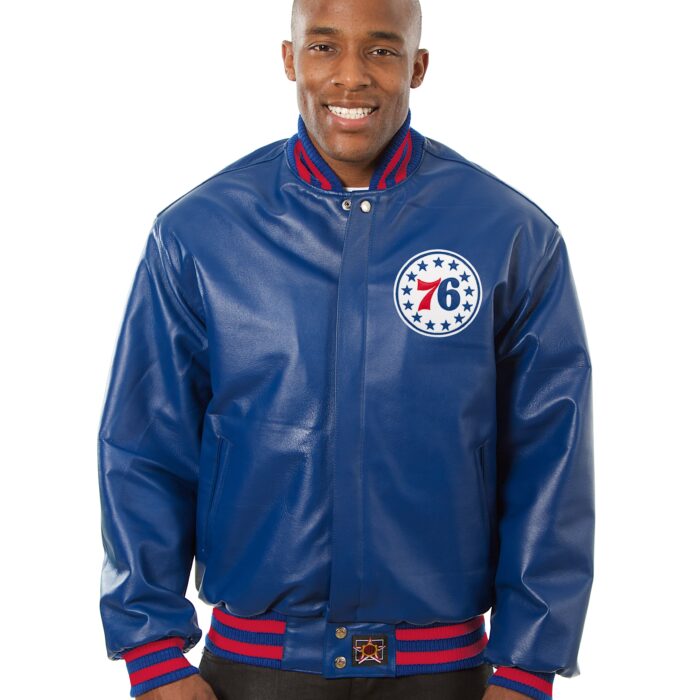 Philadelphia 76ers Full Leather Jacket
