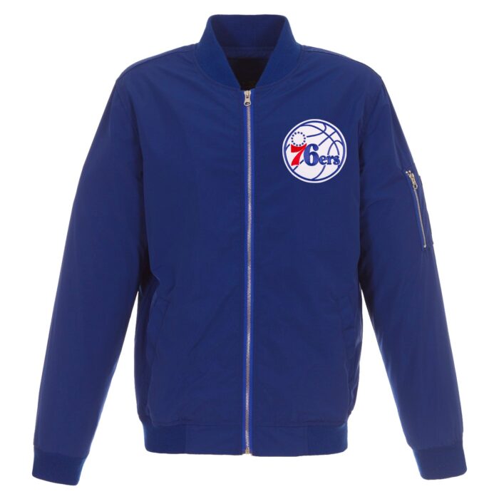 Philadelphia 76ers Nylon Bomber Jacket