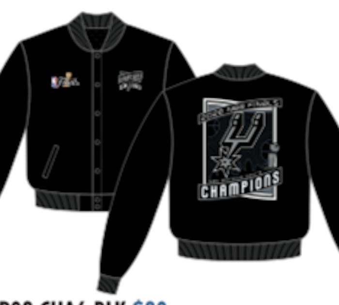 San Antonio Spurs Champions Varsity Jacket(SPU-P03-CHA6-BLK)