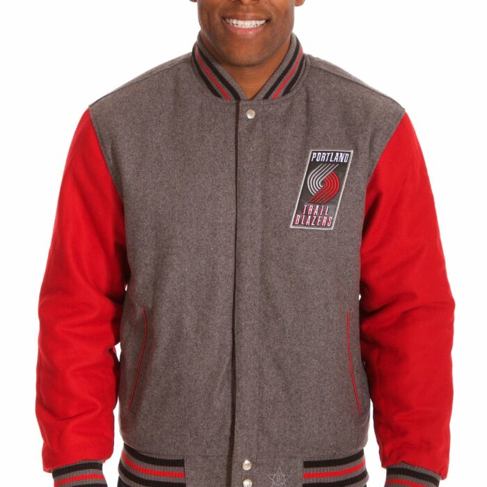 Portland Trail Blazers Two-Tone Reversible Wool Jacket