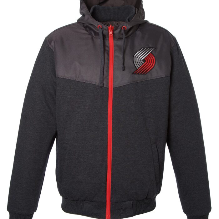 Portland Trail Blazers Reversible Fleece Hooded Jacket