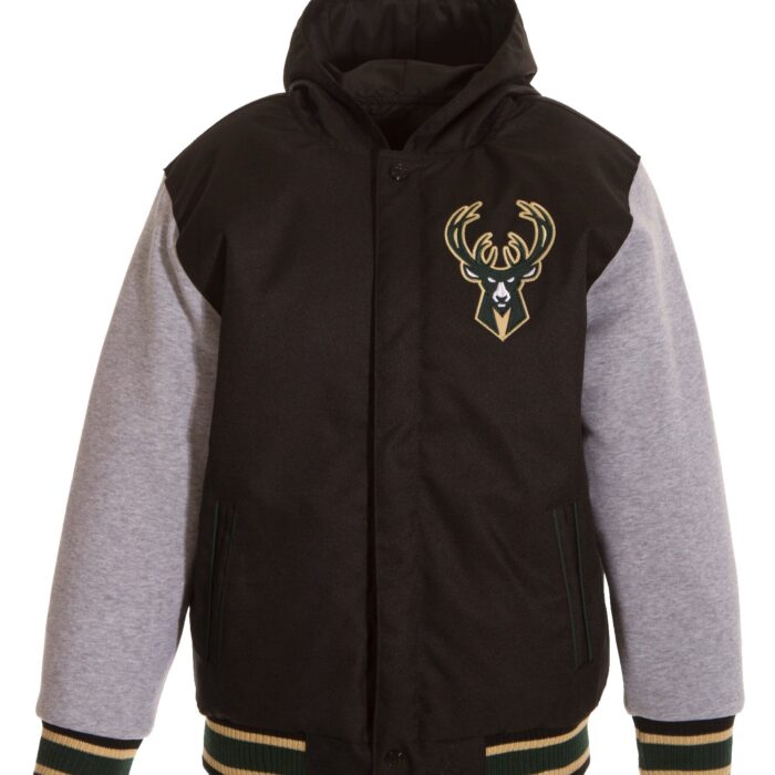 Milwaukee Bucks Kid's Reversible Poly-Twill Jacket