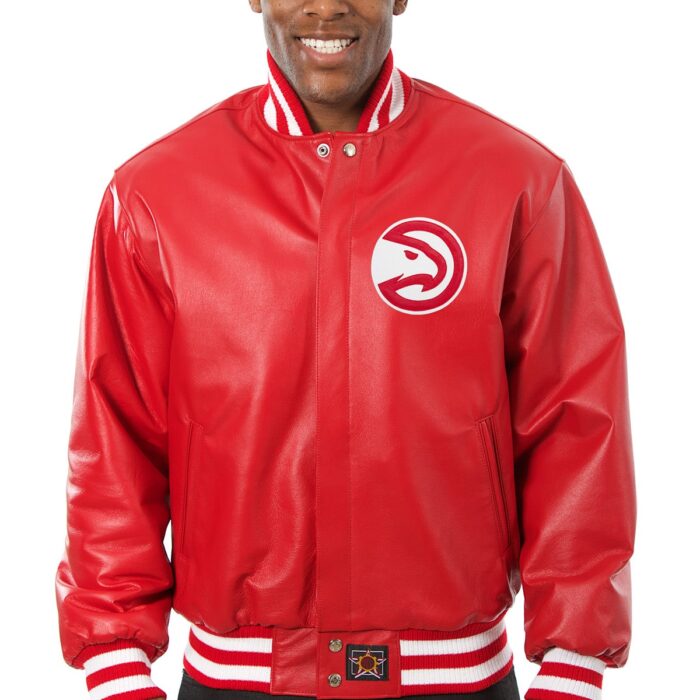 Atlanta Hawks Full Leather Jacket