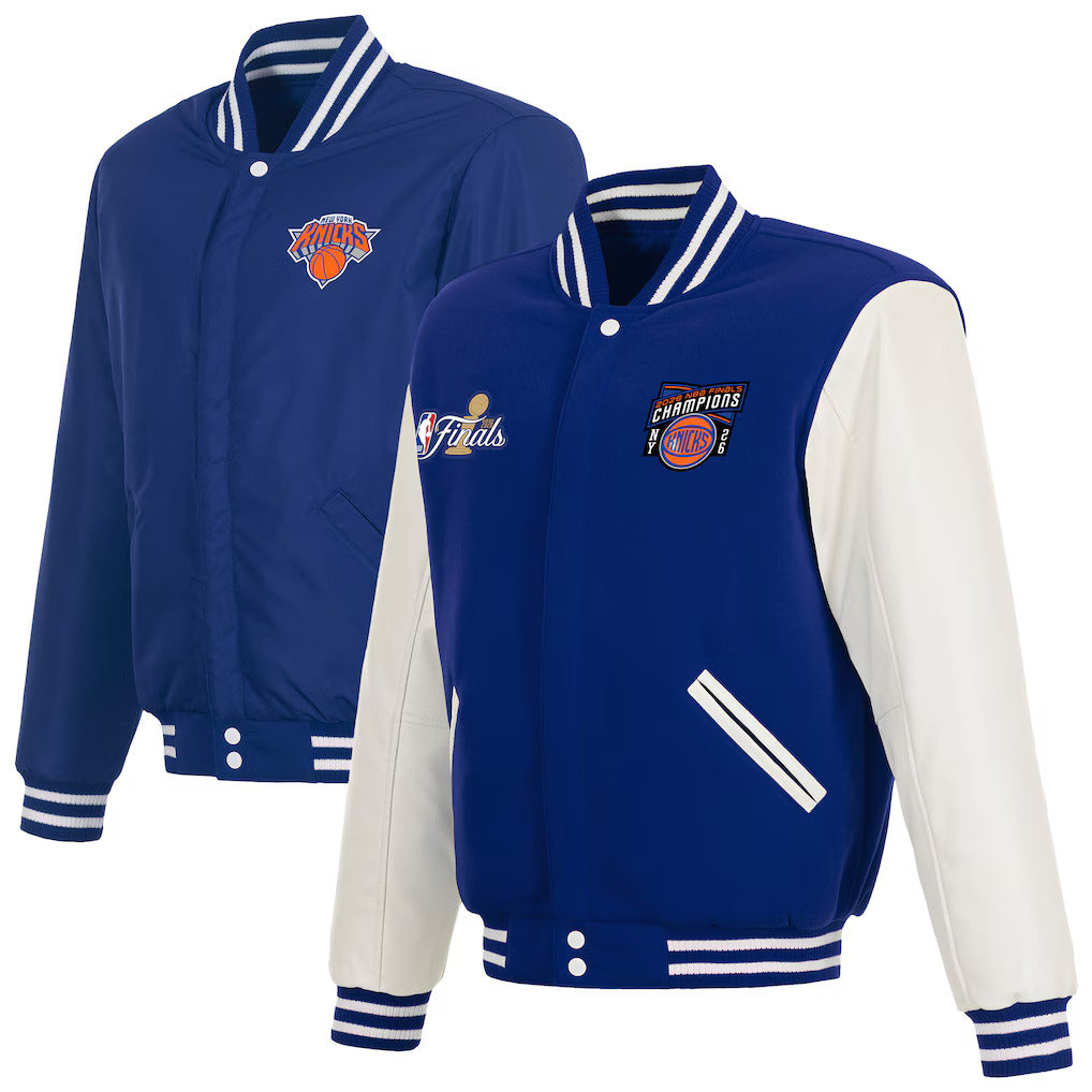 PRE ORDER: New York Knicks 2026 Championship Reversible Varsity Jacket