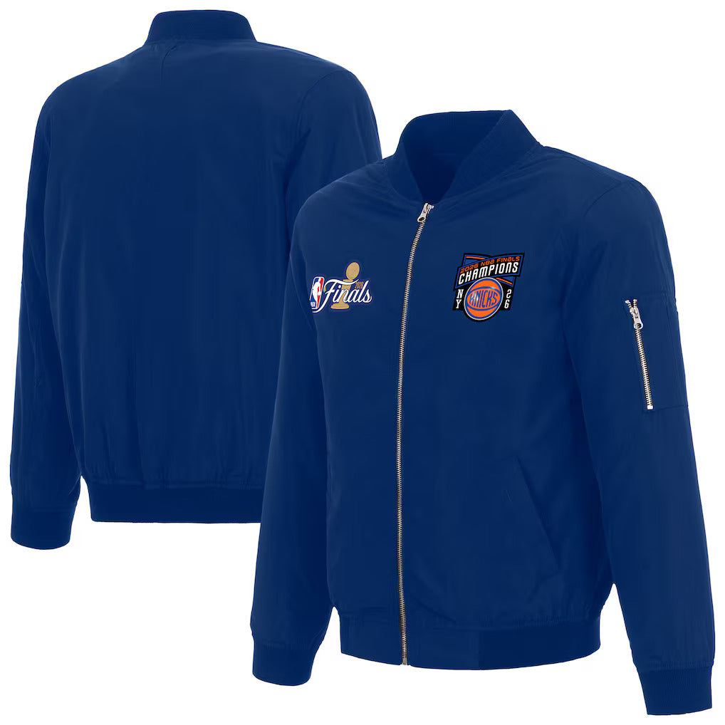 PRE ORDER: New York Knicks 2026 Championship Nylon Bomber Jacket