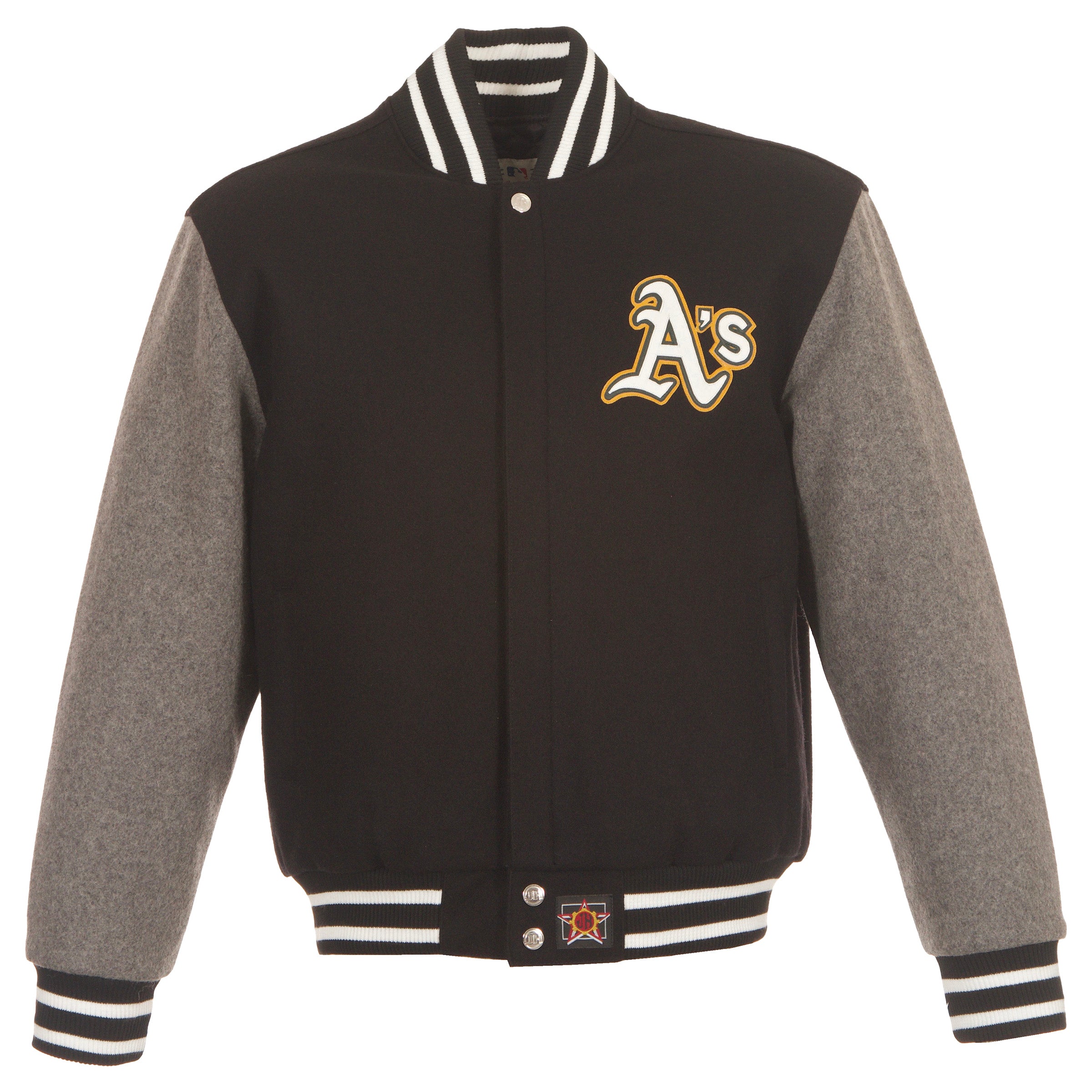 Athletics All Wool Jacket with Leather Logos