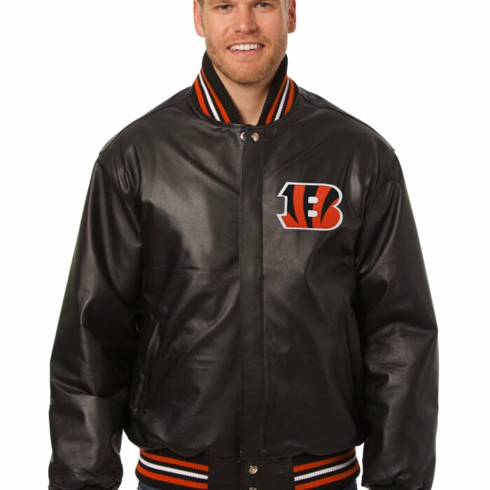 Cincinnati Bengals Full Leather Jacket