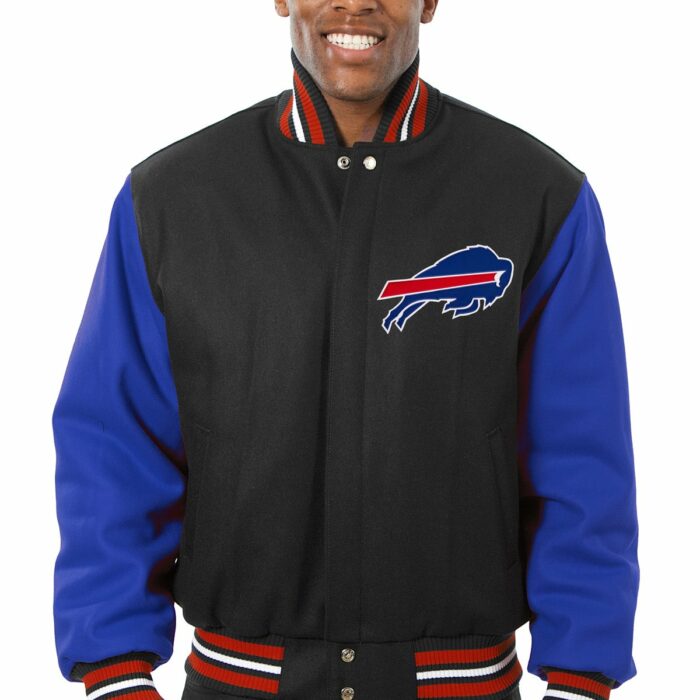 Buffalo Bills Embroidered Wool Jacket