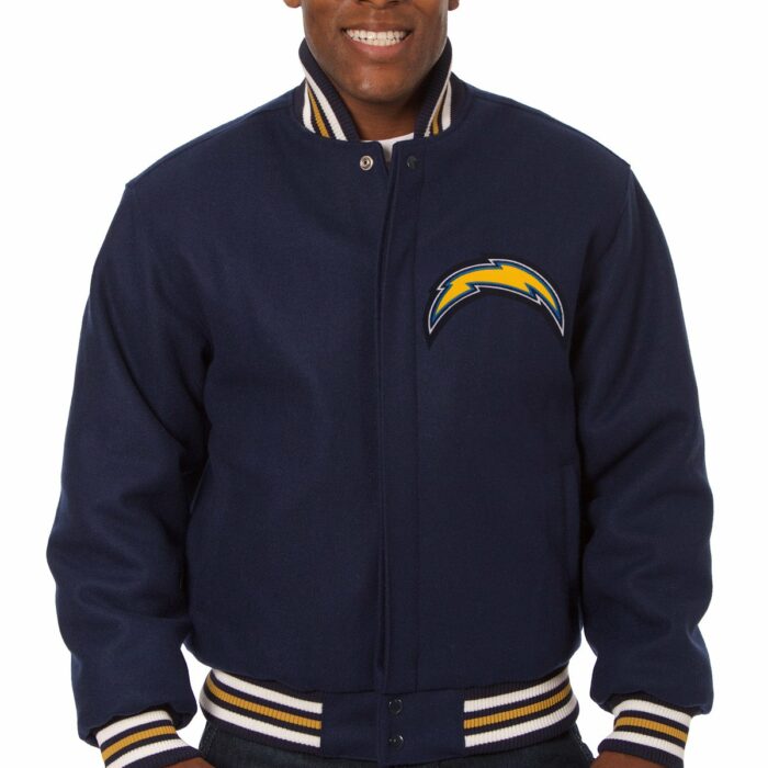Los Angeles Chargers Embroidered Wool Jacket