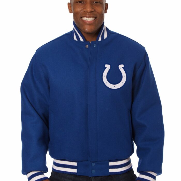 Indianapolis Colts Embroidered Wool Jacket