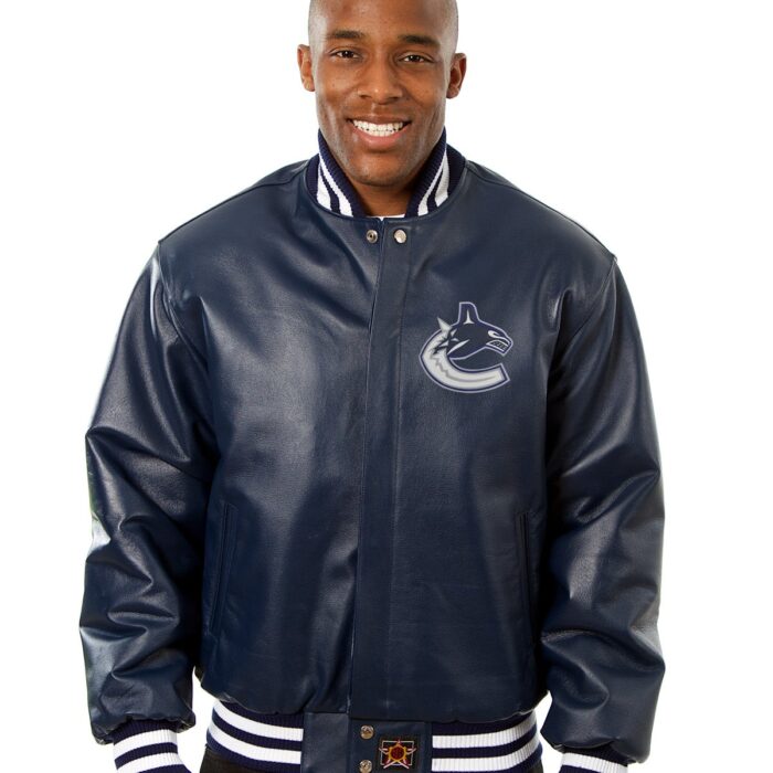 Vancouver Canucks Full Leather Jacket