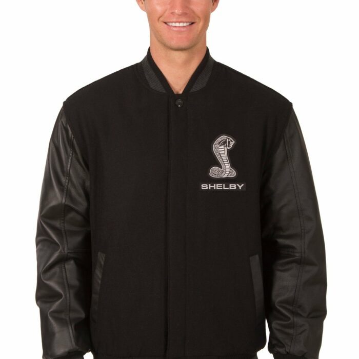 Shelby Cobra Reversible Wool and Leather Jacket