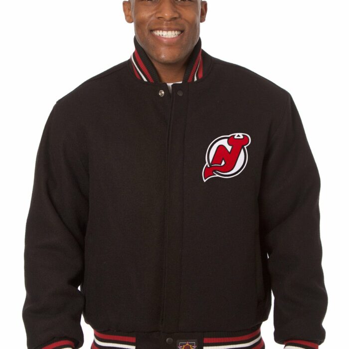 New Jersey Devils Embroidered Wool Jacket