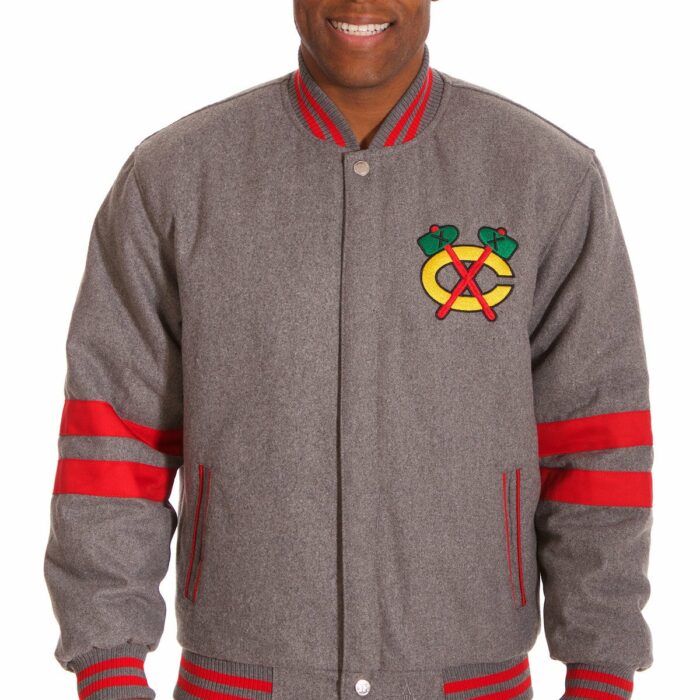 Chicago Blackhawks Reversible Melton Jacket