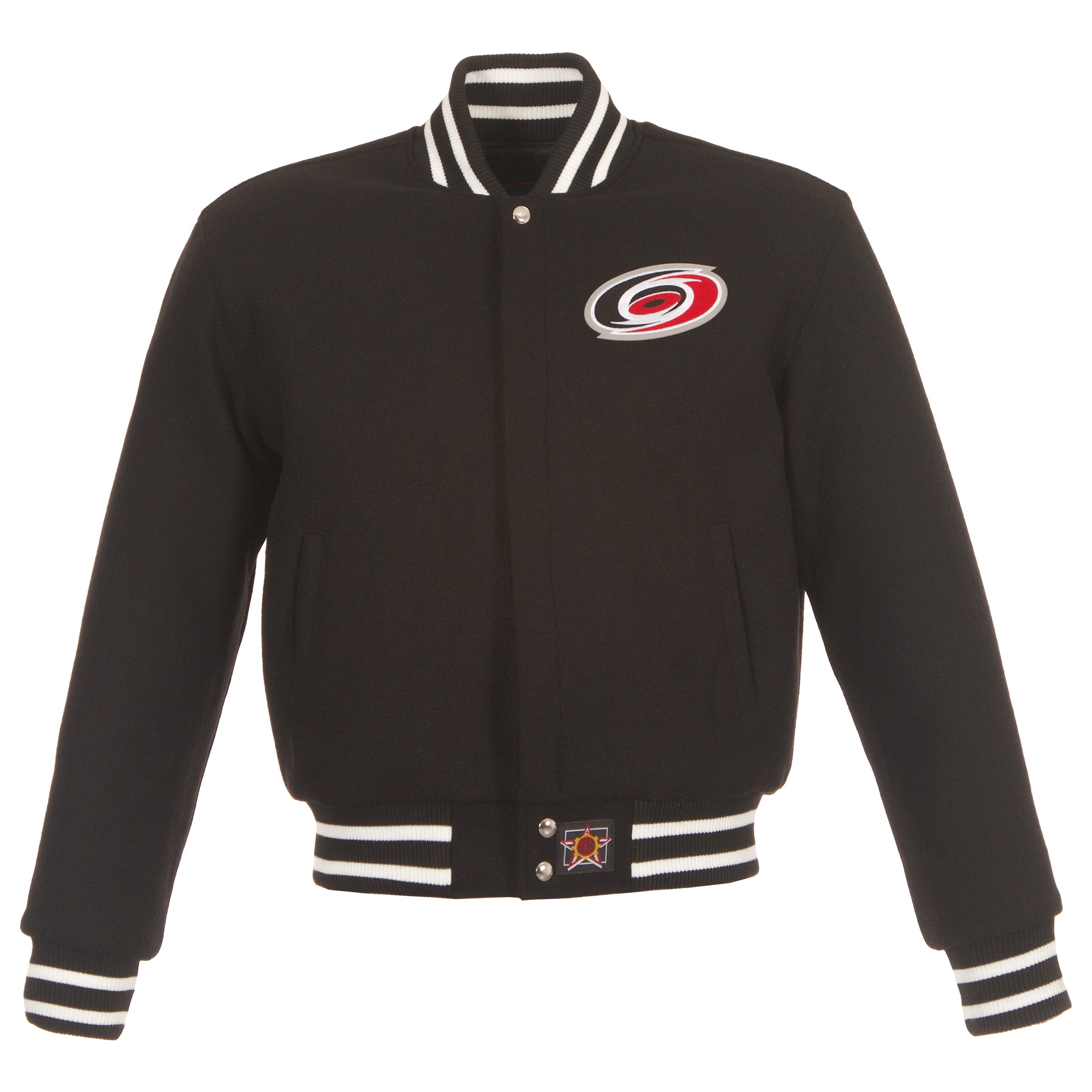 Carolina Hurricanes Women's All Wool Leather Jacket