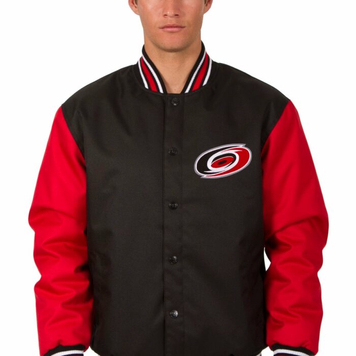 Carolina Hurricanes Poly-Twill Jacket (Front Logo Only)