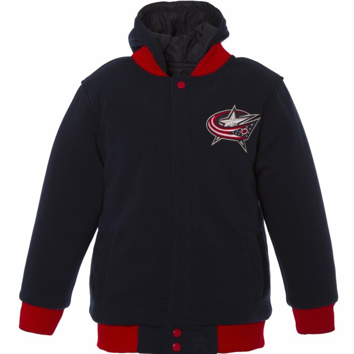 Columbus Blue Jackets Kid's Reversible Fleece Jacket
