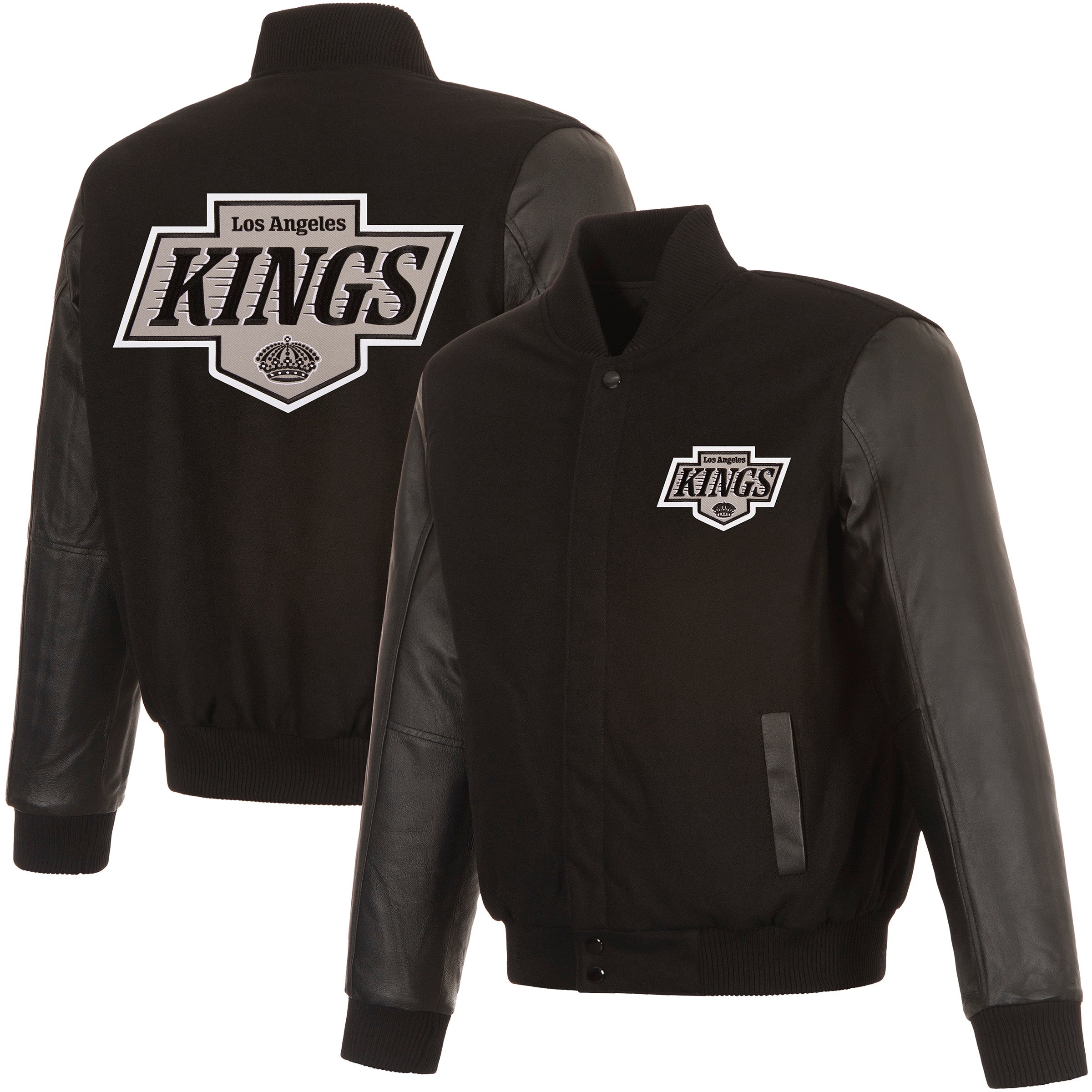 Los Angeles Kings Wool and Leather Reversible Jacket