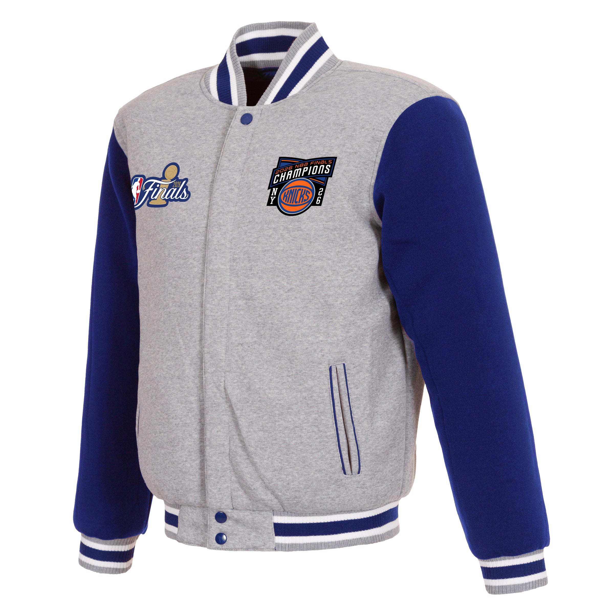 PRE ORDER: New York Knicks 2026 Championship Two-Tone Fleece Jacket