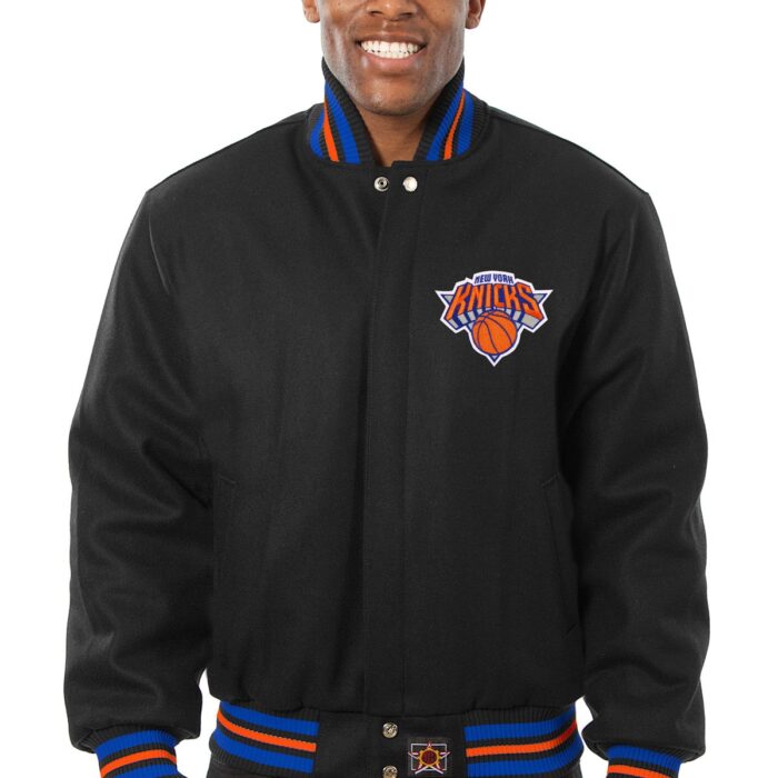 New York Knicks Embroidered Wool Jacket