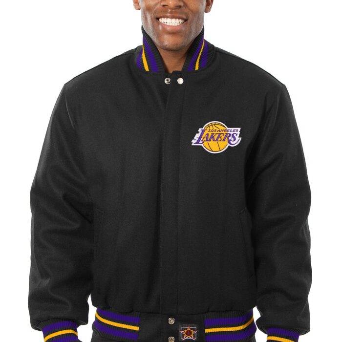 Los Angeles Lakers Embroidered Wool Jacket