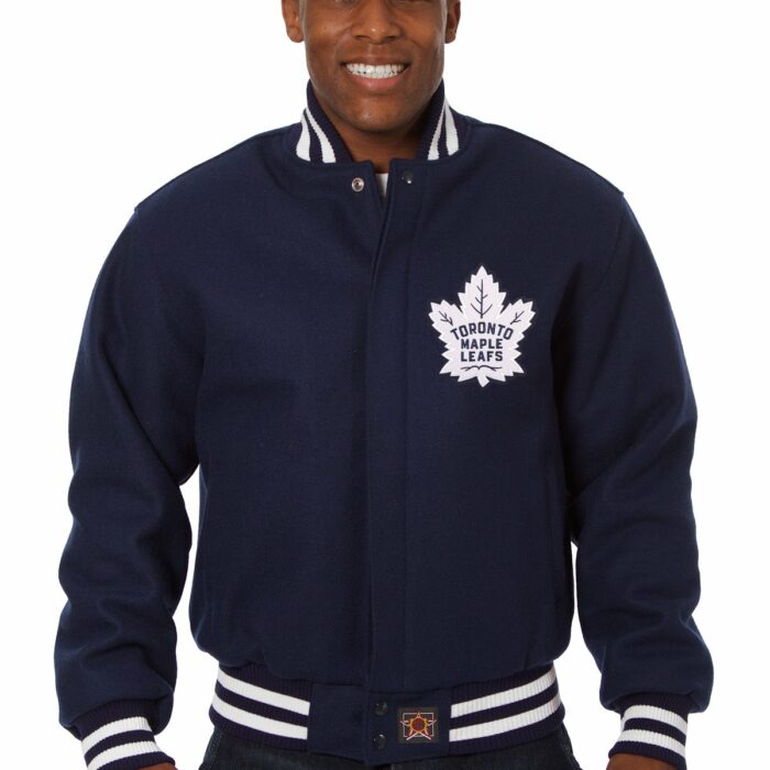 Toronto Maple Leafs Embroidered Wool Jacket
