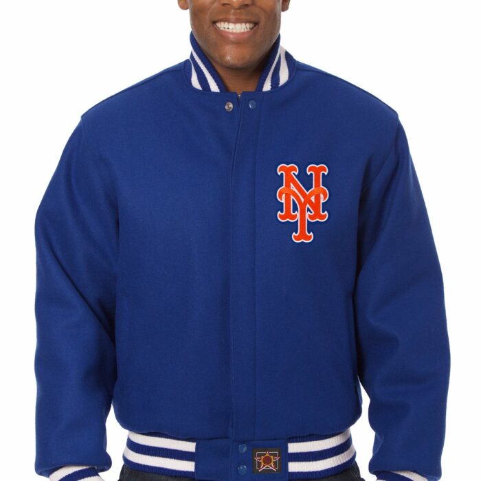 New York Mets Embroidered Wool Jacket
