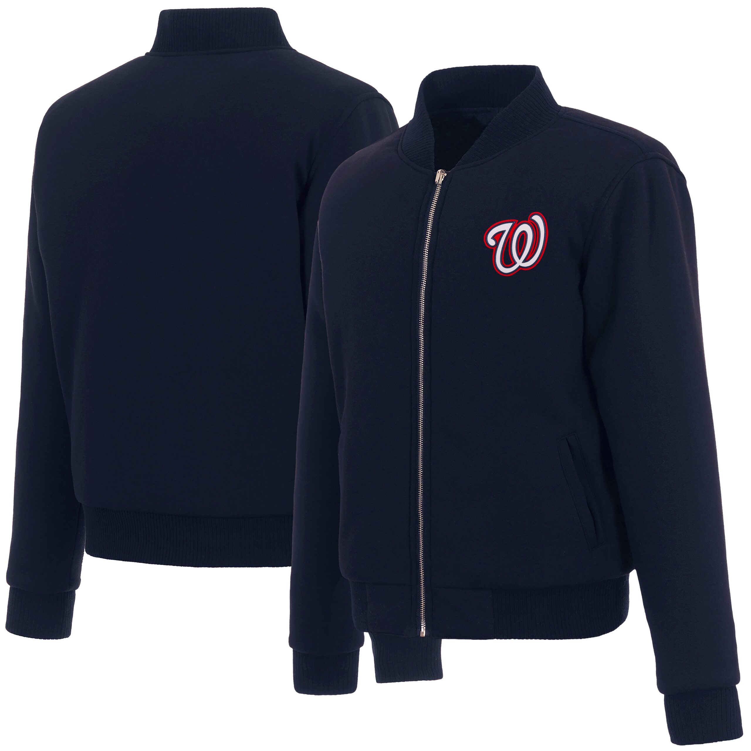Washington Nationals Ladies Reversible Fleece Jacket