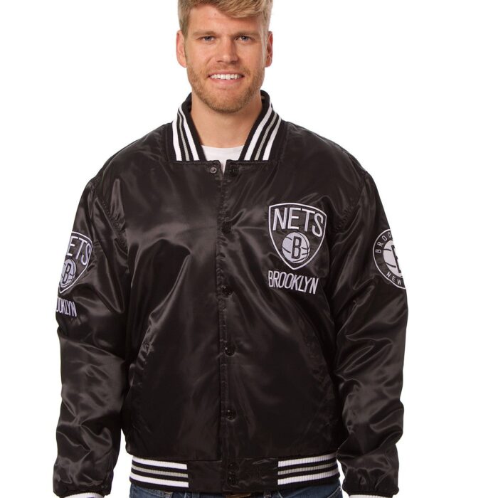 Brooklyn Nets Matte Satin Jacket