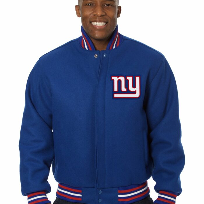New York Giants Embroidered Wool Jacket