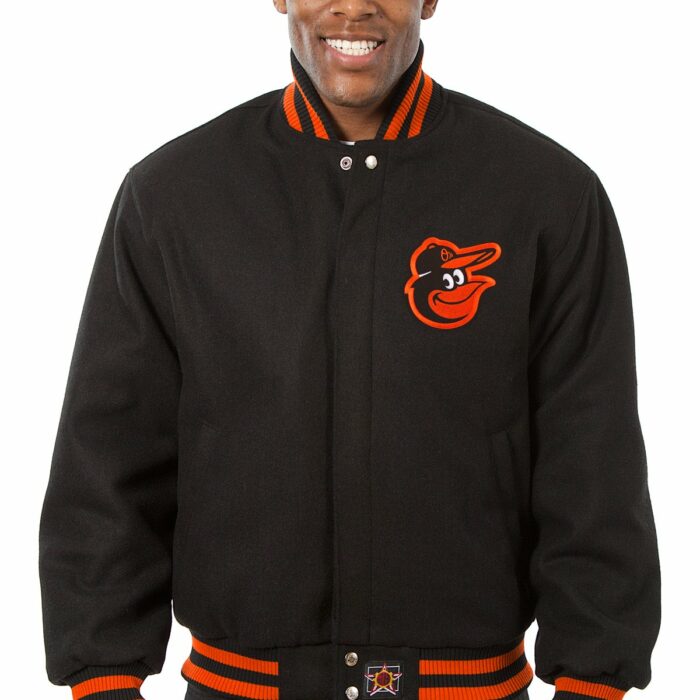 Baltimore Orioles Embroidered Wool Jacket