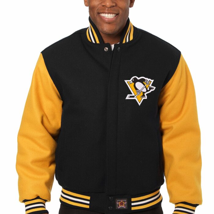 Pittsburgh Penguins Embroidered Wool Jacket