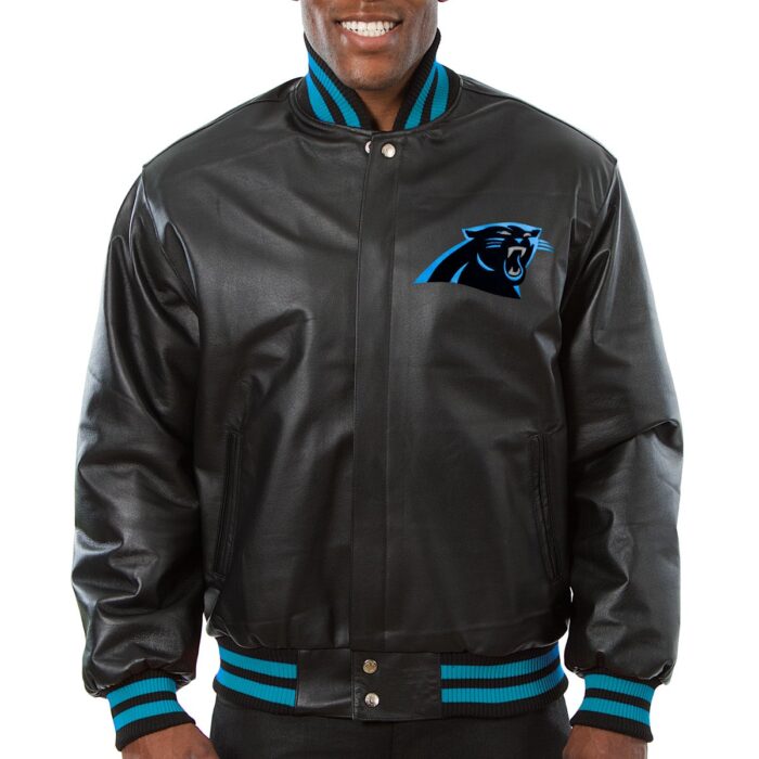 Carolina Panthers Full Leather Jacket