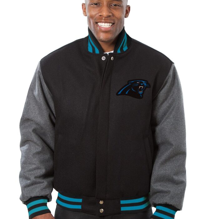 Carolina Panthers Embroidered Wool Jacket