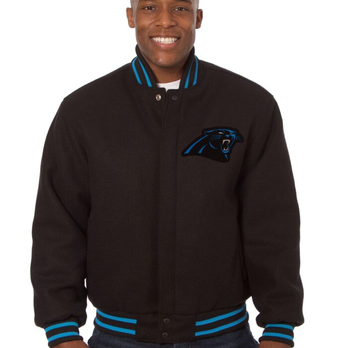 Carolina Panthers Embroidered Wool Jacket