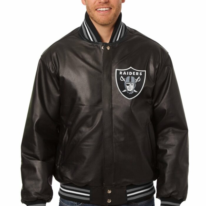 Las Vegas Raiders Full Leather Jacket