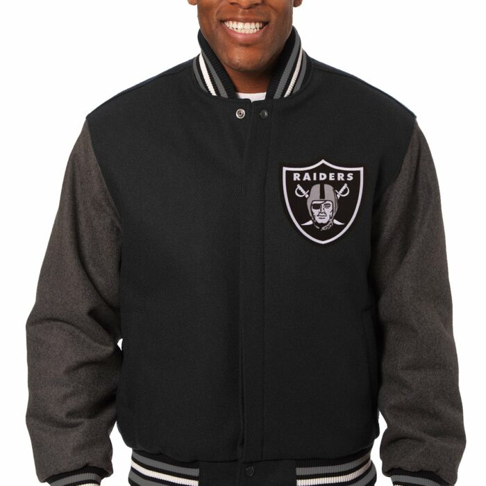 Las Vegas Raiders Embroidered Wool Jacket
