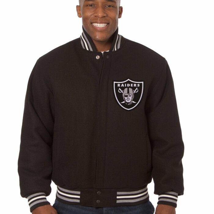 Las Vegas Raiders Embroidered Wool Jacket