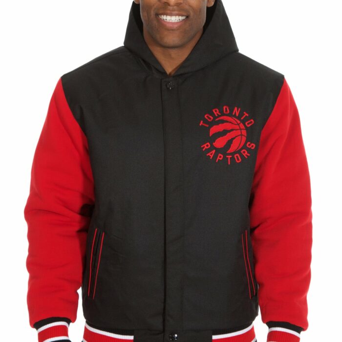 Toronto Raptors Reversible Poly-Twill Hooded Jacket