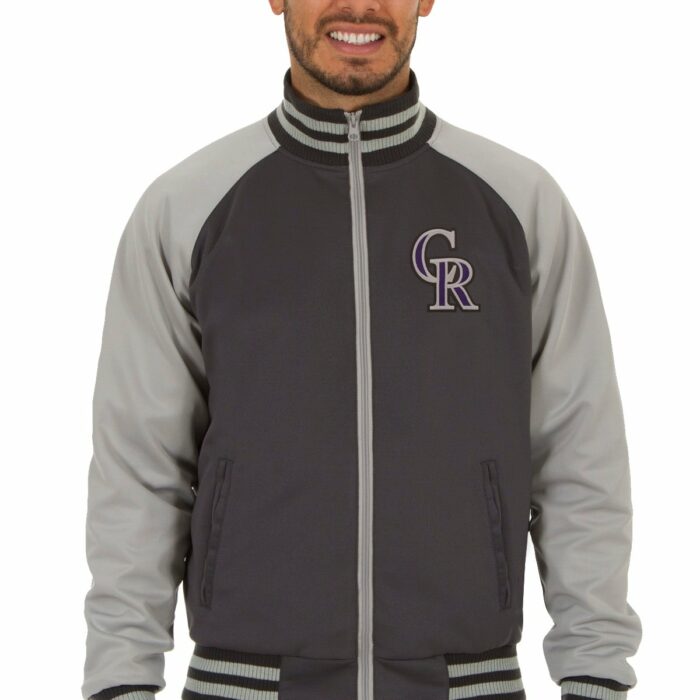 Colorado Rockies Reversible Polyester Track Jacket