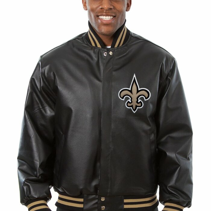 New Orleans Saints Full Leather Jacket
