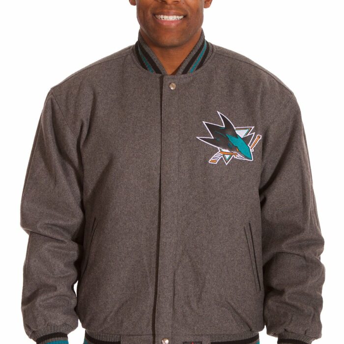 San Jose Sharks Reversible Wool Jacket