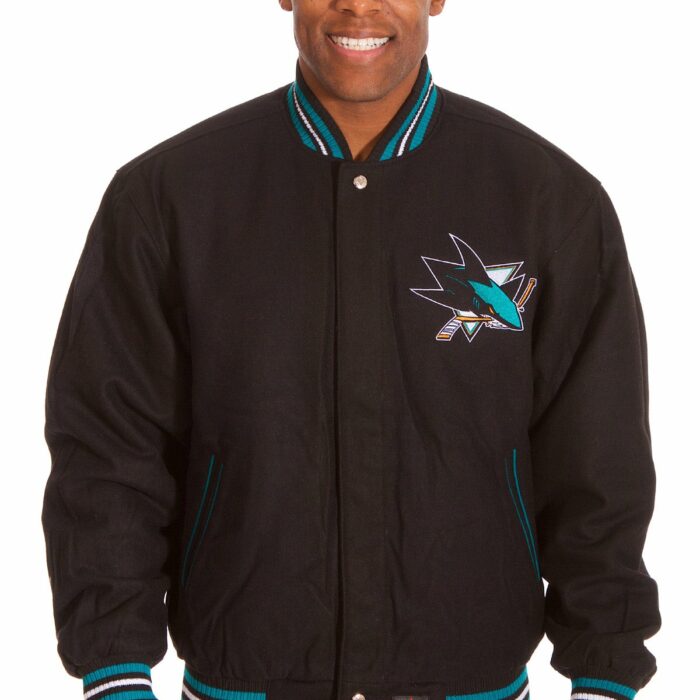 San Jose Sharks Reversible Wool Jacket