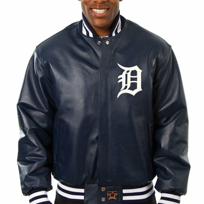 Detroit Tigers Full Leather Jacket