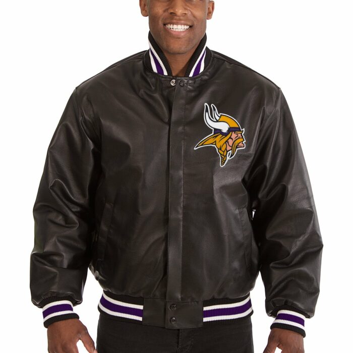 Minnesota Vikings Full Leather Jacket