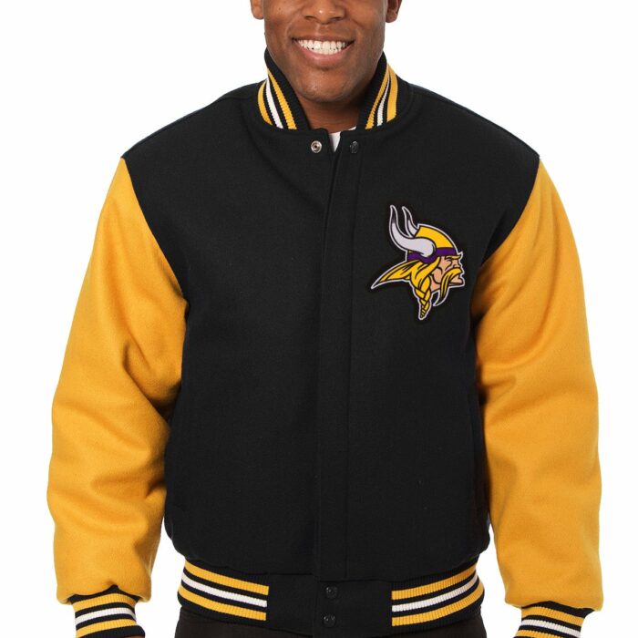 Minnesota Vikings Embroidered Wool Jacket