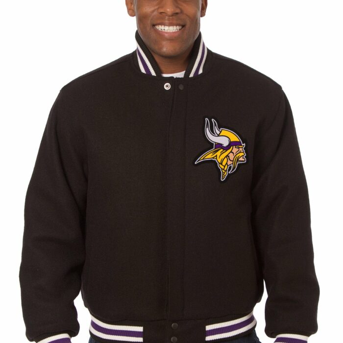 Minnesota Vikings Embroidered Wool Jacket