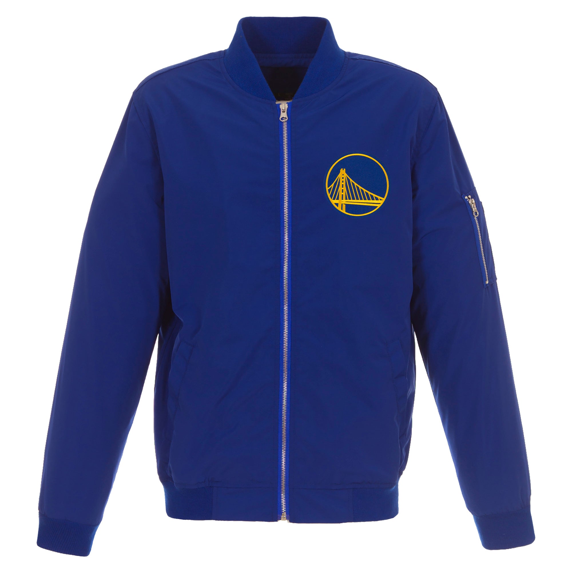 Golden State Warriors Nylon Bomber Jacket
